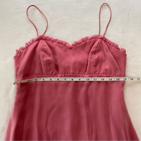 Vintage Y2K Alfred Angelo Pink Empire Waist Formal Dress Size 4 SEE DESCRIPTION - Picture 15 of 16